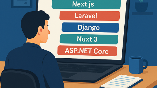 Top 5 web application frameworks in 2025